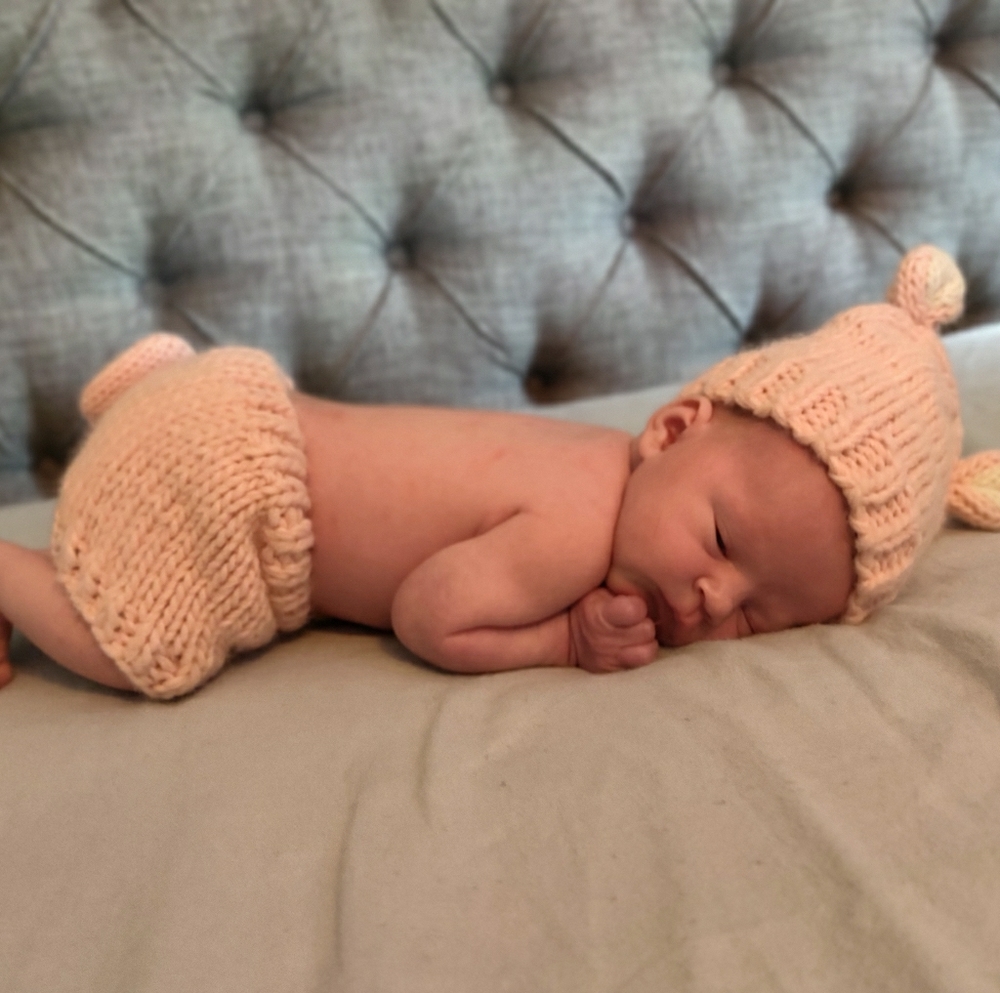Infant hat and diaper cover